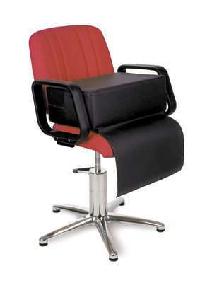 10291TiF240f Lasten istuin kampaamotuolille, musta