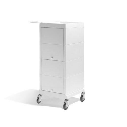 Sibel Discrete työtarvikevaunu, valkoinen