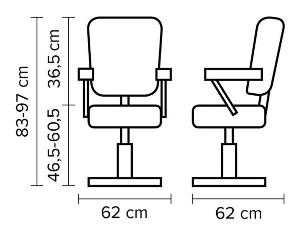 23_2 Hairway Kampaamotuoli Neo, musta