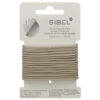Sibel Thin Elastic Hair Bands, ohut vaaleanruskea 16 kpl