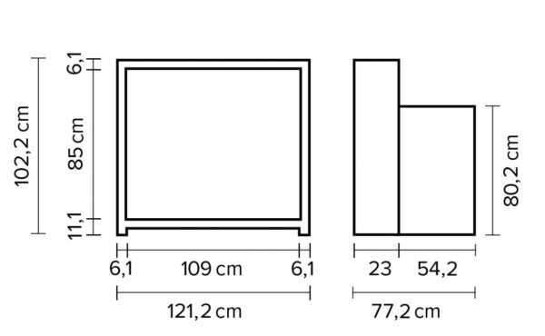 45_2 Hairway Franz vastaanottotiski musta