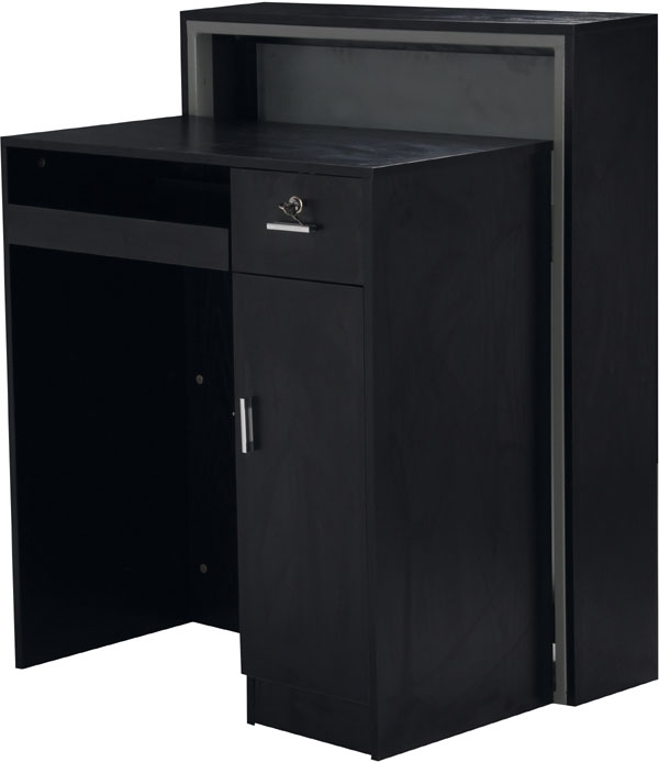 46200-W01_2 Vastaanottotiski Hairway Franz Mini musta