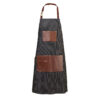 BraveHead Pinstripe Apron, musta
