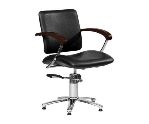 56113-12 Hairway Kampaamotuoli Augusta, musta/ruskea puu