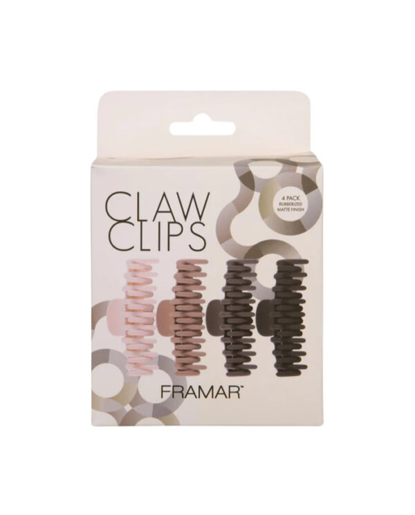 Framar Claw Clips Neutral, 4 kpl/pkt