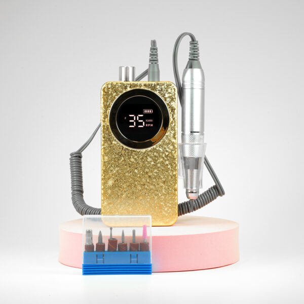 Kannettava kynsipora – kultainen