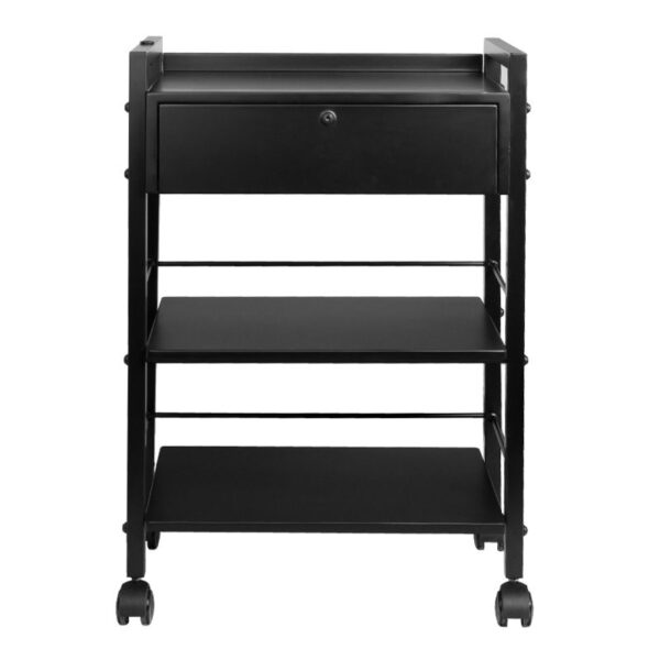 Kosmetologin työtarvikevaunu Easy, musta