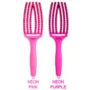Olivia Garden Fingerbrush Combo Medium Hot Pinkki aukikampausharja