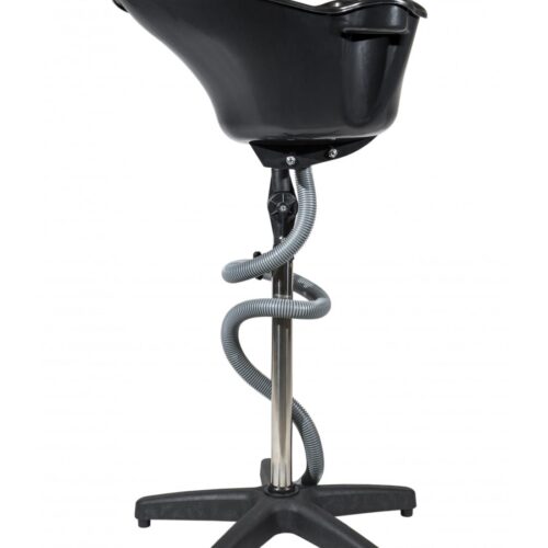 Portable-hairdressing-sink-Acrus Muovinen pesuallas jalustalla Acrus, musta