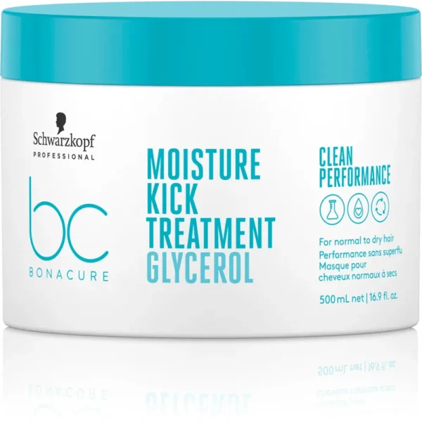 Schwarzkopf-BC-Moisture-Kick-Treatment-Glycerol-500-ml Schwarzkopf BC Moisture Kick kosteuttava tehohoito 500 ml
