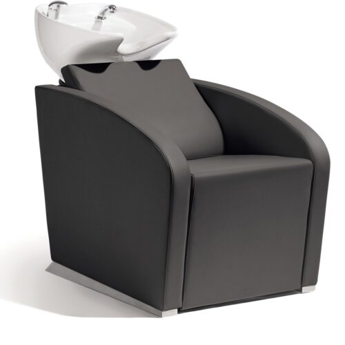 Sibel-Elegantia-Backwash-Unit Sibel Elegantia kampaamon pesupaikka, musta