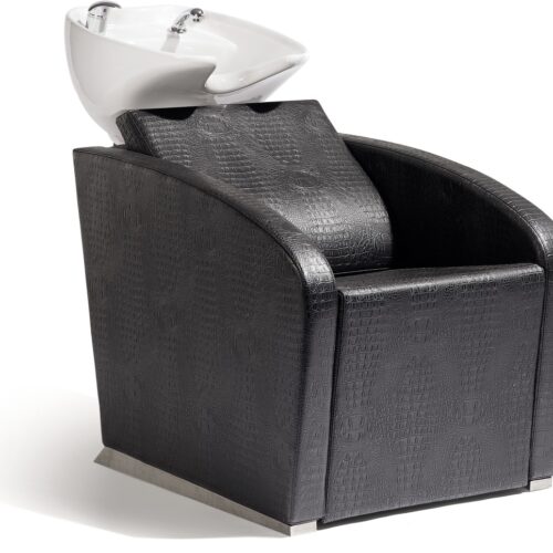 Sibel-Elegantia-Backwash-Unit-crocoblack Sibel Elegantia kampaamon pesupaikka Croco musta