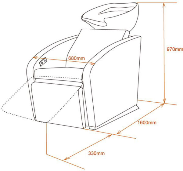 Sibel Elegantia Relax pesupaikka, musta