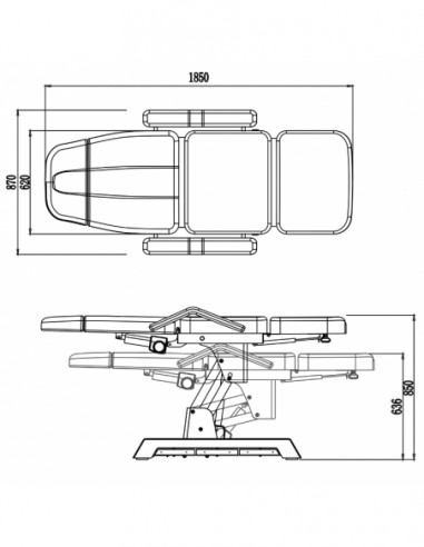 Silver-Fox-2220C3 Silver Fox 2220C hoitotuoli 3 moottoria
