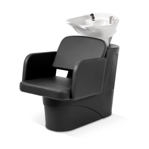 Takumi-Kai-Davis-wash-unit-with-white-basin Takumi Kai Davis kampaamon pesupaikka, valkoinen allas