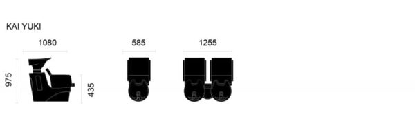 Takumi-Kai-Yuki-wash-unit-with-black-basin-dimensions-1 Takumi Kai + Yuki kampaamon pesupaikka, musta allas