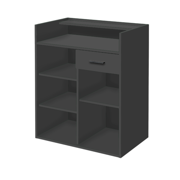 Takumi-Kumi-Reception-Desk-Dark-Grey-handle-black Takumi Kumi Vastaanottotiski Roble Dark Grey