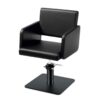 Takumi-Yuki-Black-Hydraulic-Styling-chair-with-black-square-base Takumi Yuki kampaamotuoli, mattamustaa hydraulipumppu