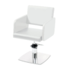 Takumi-Yuki-Hydraulic-Styling-chair-with-square-base-WHITE Takumi Yuki kampaamotuoli