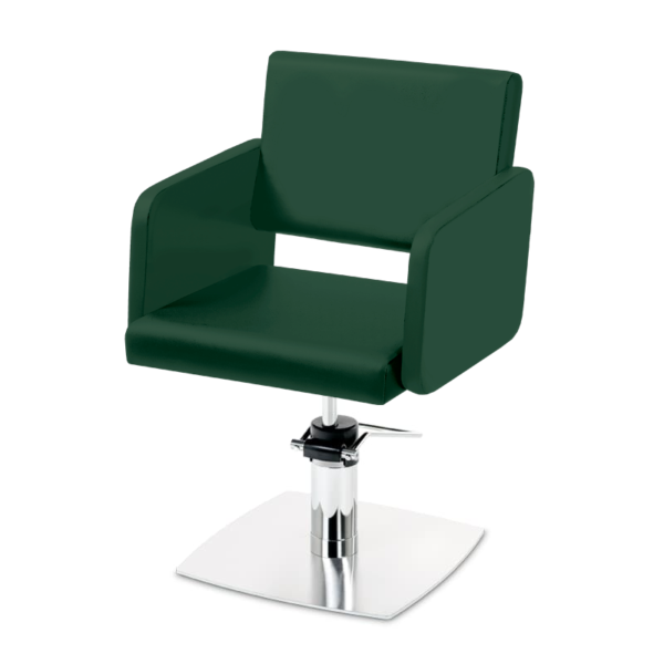 Takumi-Yuki-Hydraulic-Styling-chair-with-square-base-forest Takumi Yuki kampaamotuoli