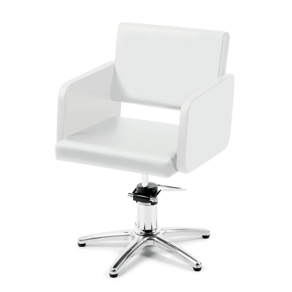 Takumi-Yuki-Hydraulic-Styling-chair-with-star-base-white Takumi Yuki kampaamotuoli ristikkojalka