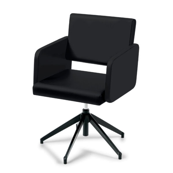 Takumi-Yuki-Styling-Chair-base-with-gas-piston-domus-black Takumi Yuki kampaamotuoli korkeussäätö kaasupumpulla