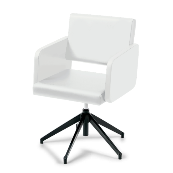 Takumi-Yuki-Styling-Chair-base-with-gas-piston-white Takumi Yuki kampaamotuoli korkeussäätö kaasupumpulla
