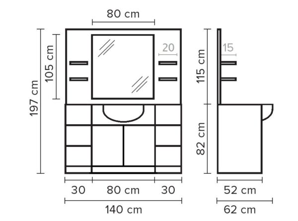 dime Hairway Barry parturiasiakaspaikka, musta allas