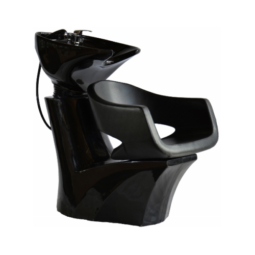 tuoli-keraamisella-pesualtaalla-milano-musta Pesupaikka Milano, musta keraaminen kallistuva allas