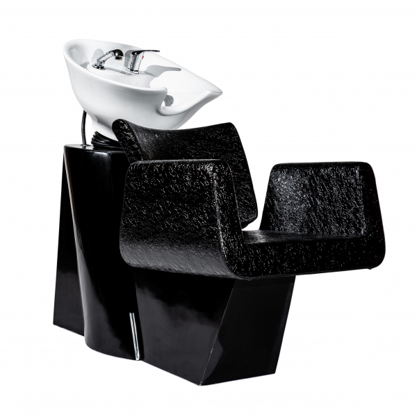 tuoli-keraamisella-pesualtaalla-texas-3 Kampaamon pesupaikka Texas croco, valkoinen allas